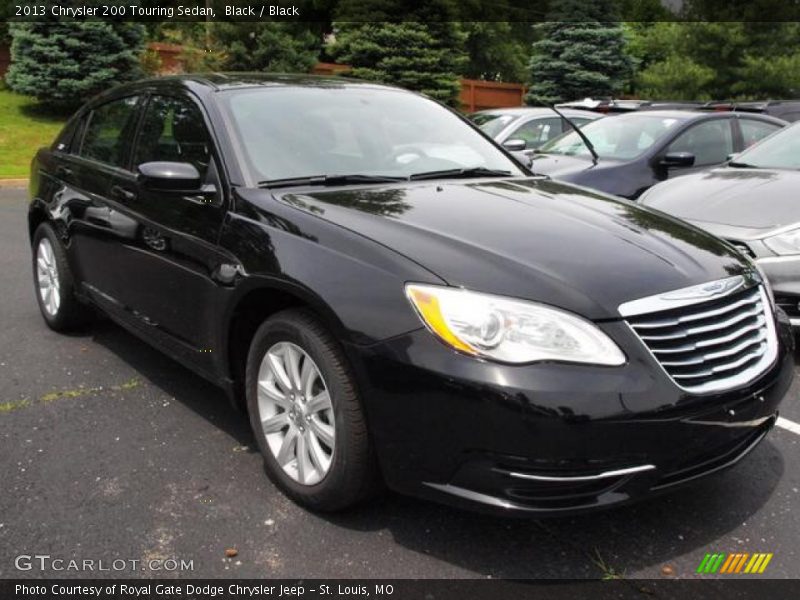 Black / Black 2013 Chrysler 200 Touring Sedan