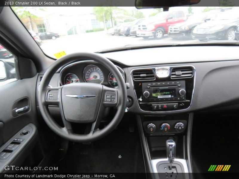 Black / Black 2013 Chrysler 200 LX Sedan