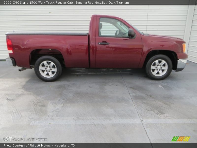 Sonoma Red Metallic / Dark Titanium 2009 GMC Sierra 1500 Work Truck Regular Cab