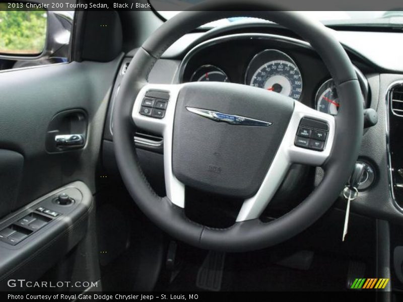 Black / Black 2013 Chrysler 200 Touring Sedan