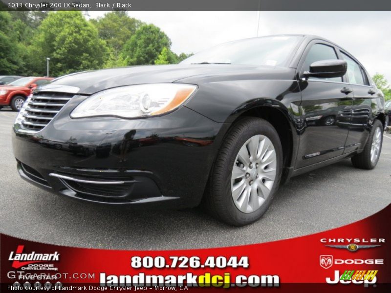 Black / Black 2013 Chrysler 200 LX Sedan