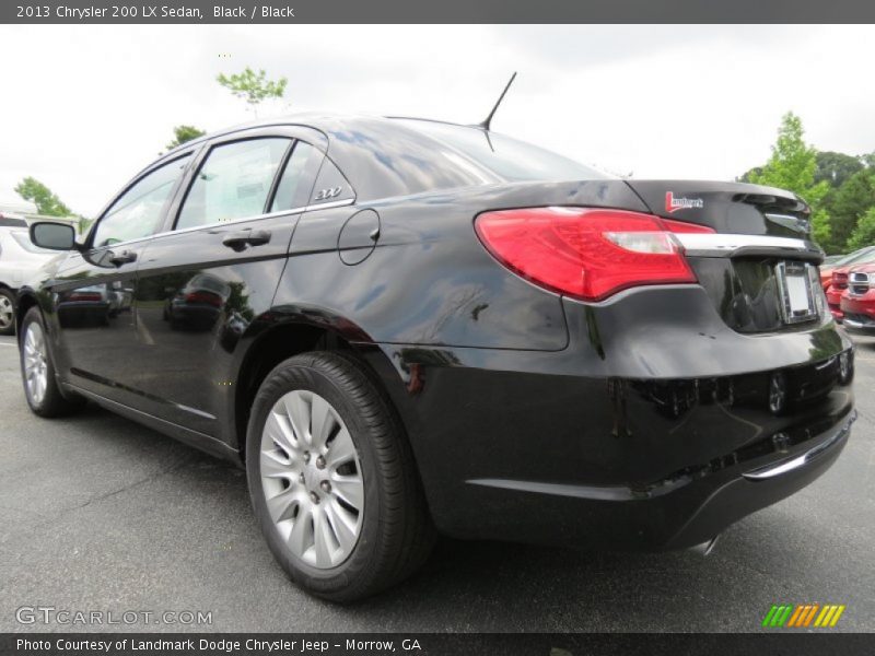 Black / Black 2013 Chrysler 200 LX Sedan