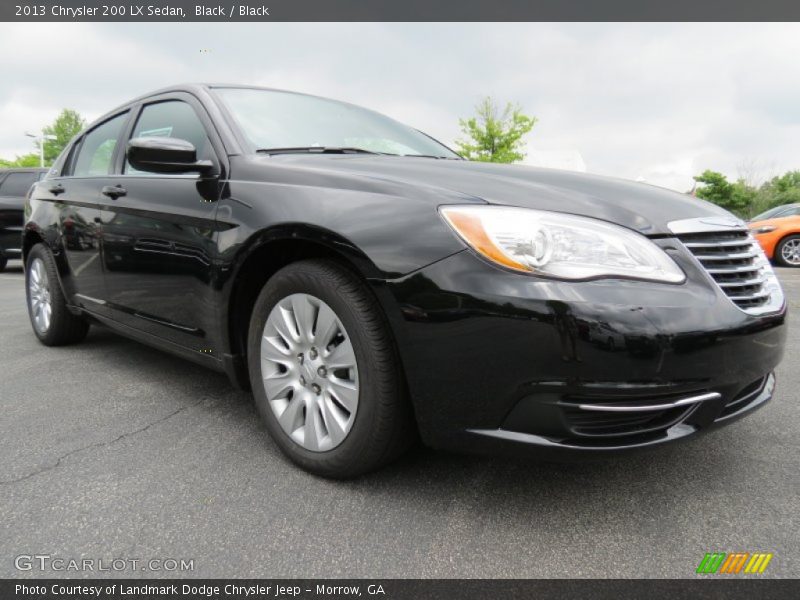 Black / Black 2013 Chrysler 200 LX Sedan