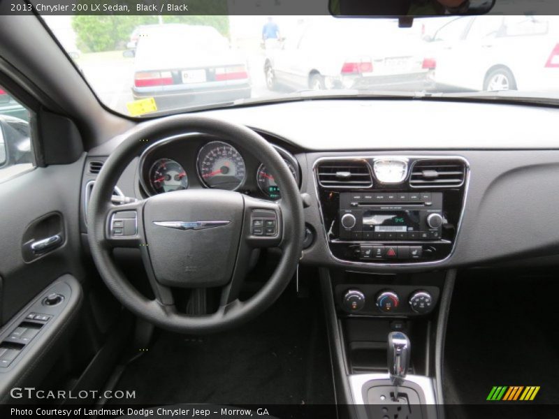 Black / Black 2013 Chrysler 200 LX Sedan