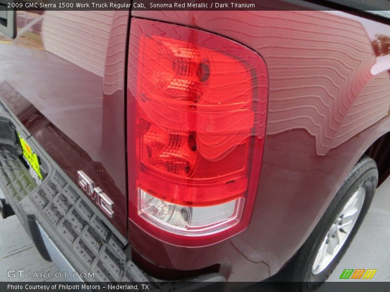 Sonoma Red Metallic / Dark Titanium 2009 GMC Sierra 1500 Work Truck Regular Cab
