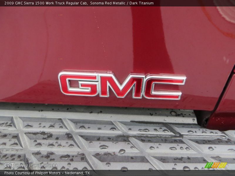 Sonoma Red Metallic / Dark Titanium 2009 GMC Sierra 1500 Work Truck Regular Cab