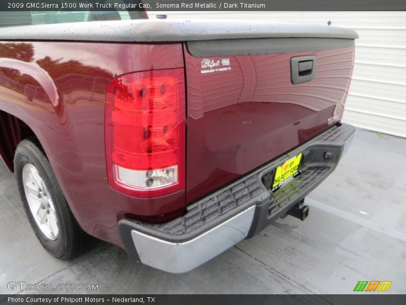 Sonoma Red Metallic / Dark Titanium 2009 GMC Sierra 1500 Work Truck Regular Cab