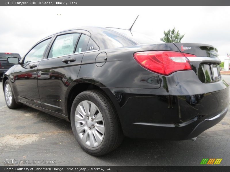 Black / Black 2013 Chrysler 200 LX Sedan