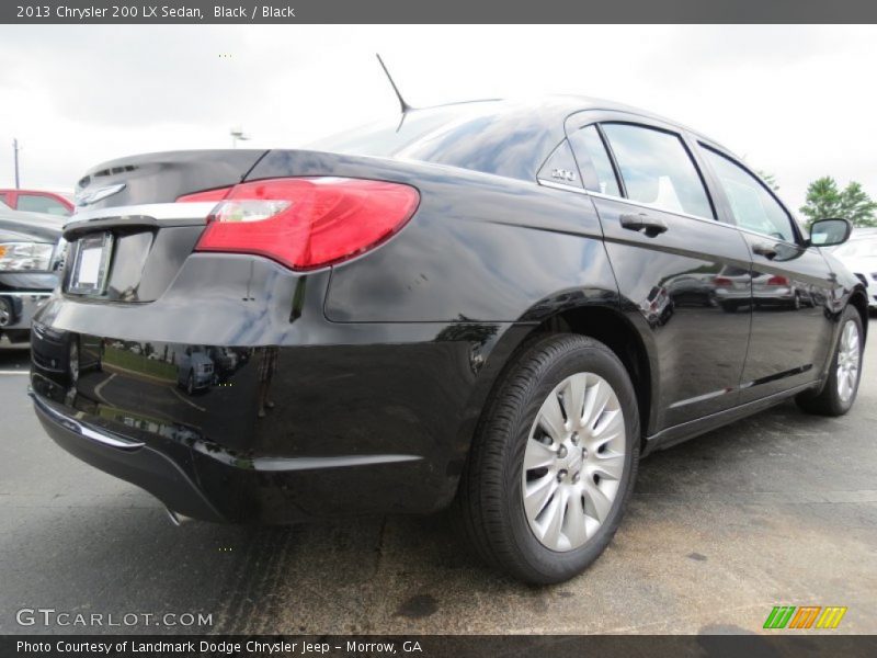 Black / Black 2013 Chrysler 200 LX Sedan
