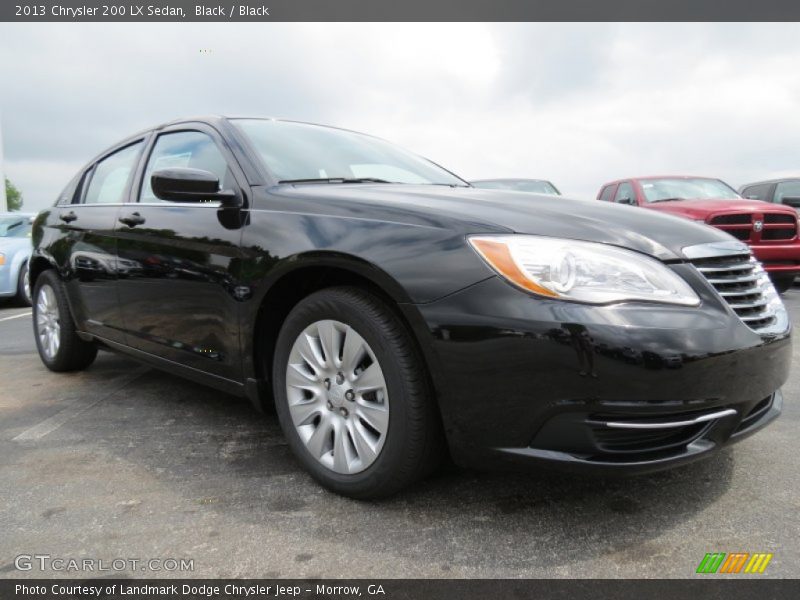 Black / Black 2013 Chrysler 200 LX Sedan