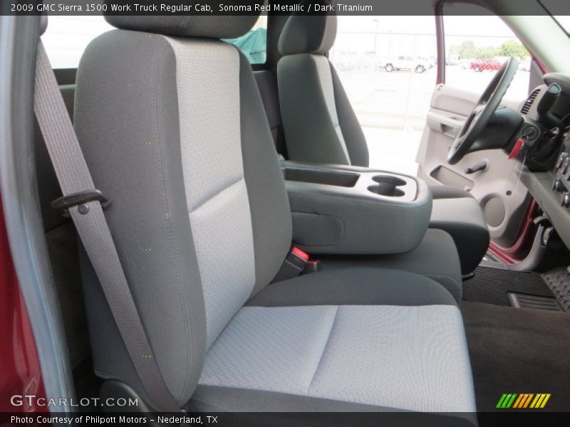 Sonoma Red Metallic / Dark Titanium 2009 GMC Sierra 1500 Work Truck Regular Cab
