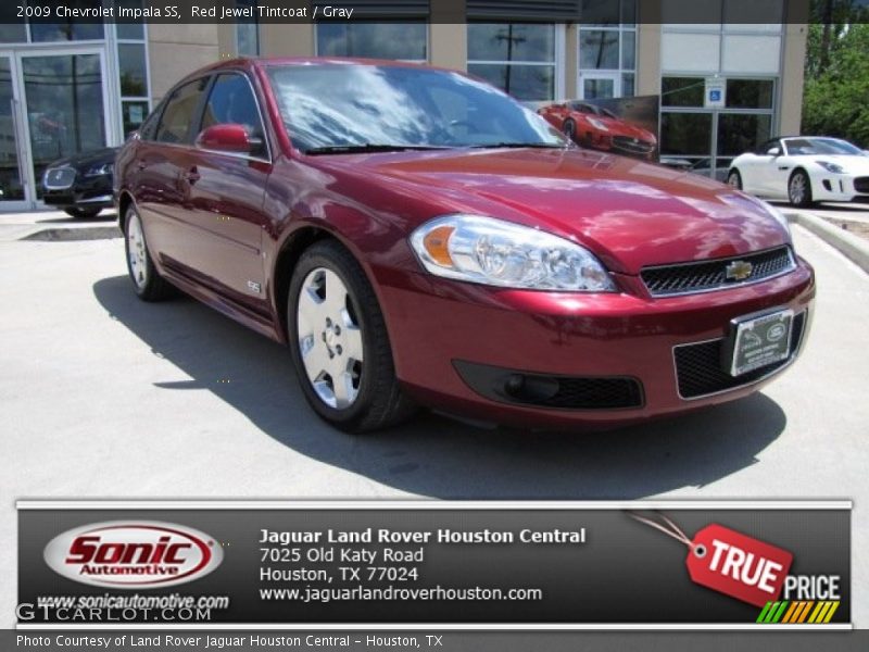 Red Jewel Tintcoat / Gray 2009 Chevrolet Impala SS