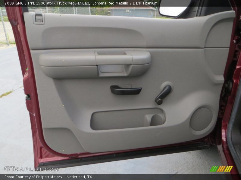 Sonoma Red Metallic / Dark Titanium 2009 GMC Sierra 1500 Work Truck Regular Cab