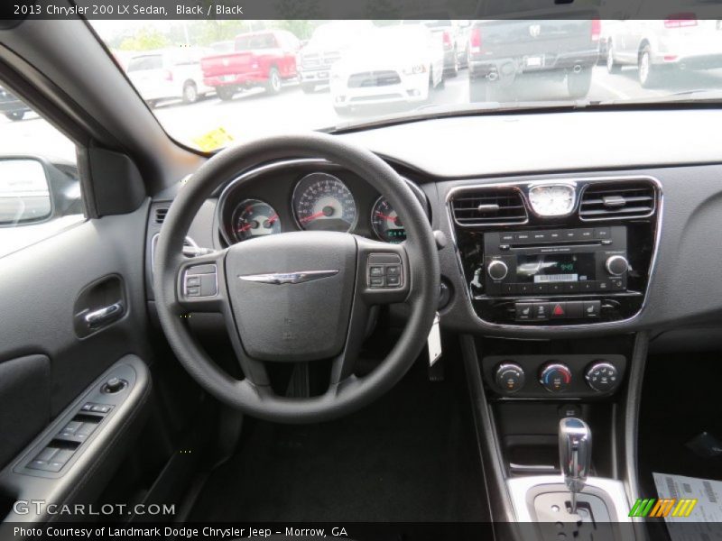 Black / Black 2013 Chrysler 200 LX Sedan