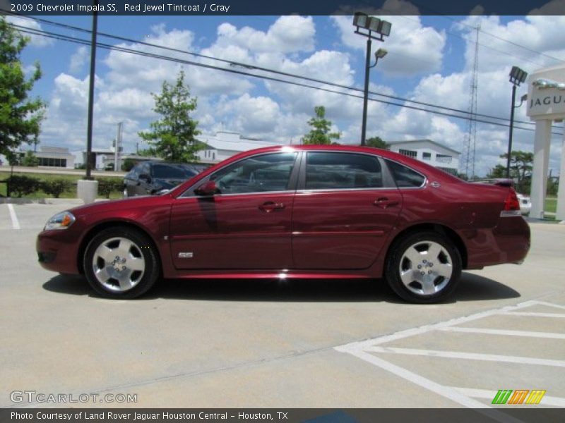Red Jewel Tintcoat / Gray 2009 Chevrolet Impala SS