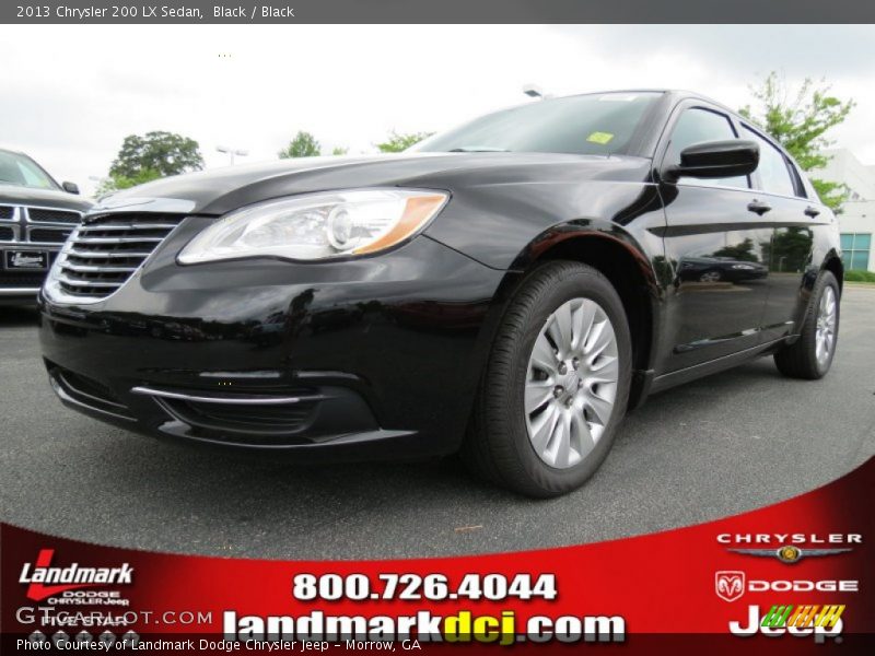 Black / Black 2013 Chrysler 200 LX Sedan