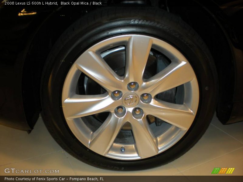 Black Opal Mica / Black 2008 Lexus LS 600h L Hybrid