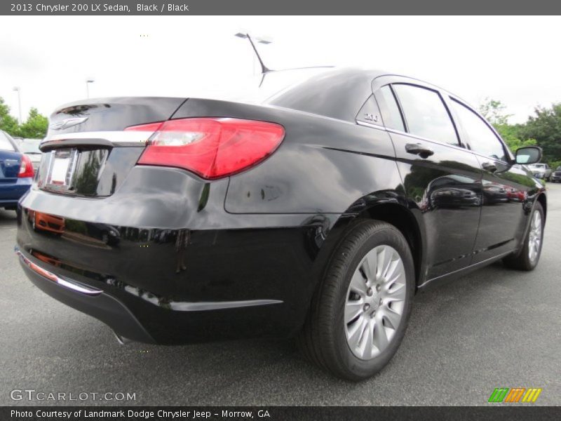 Black / Black 2013 Chrysler 200 LX Sedan