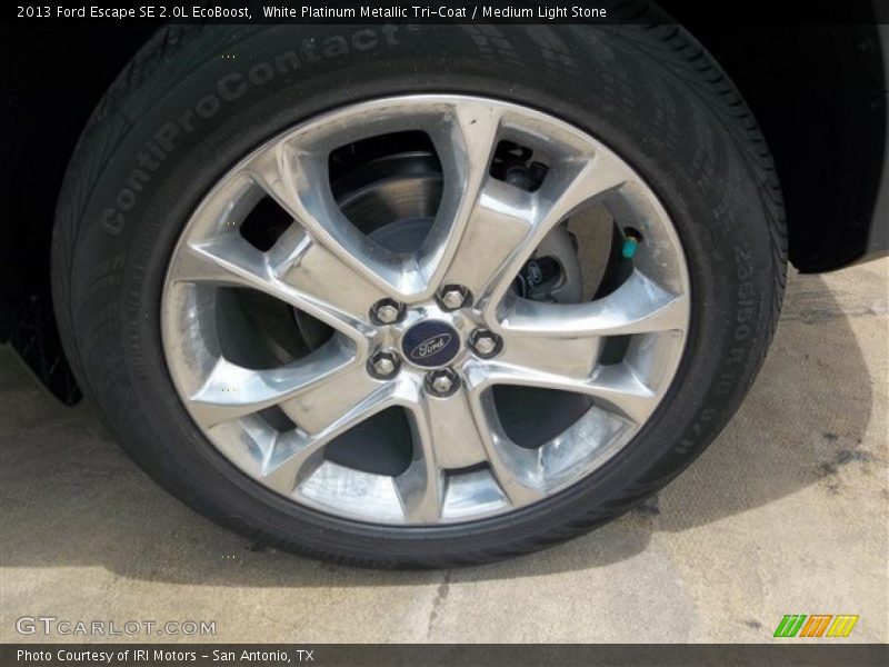 White Platinum Metallic Tri-Coat / Medium Light Stone 2013 Ford Escape SE 2.0L EcoBoost