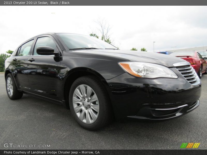 Black / Black 2013 Chrysler 200 LX Sedan