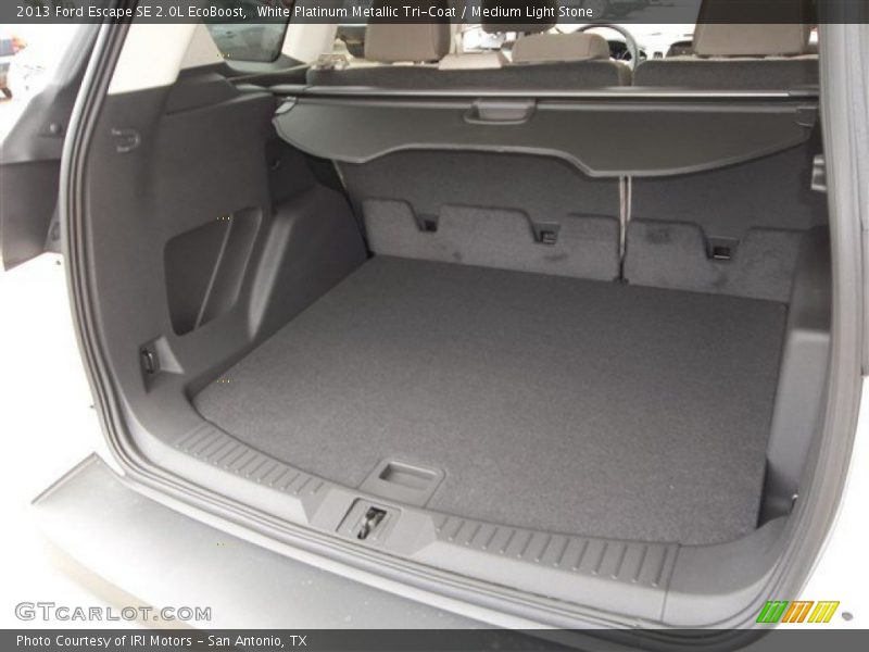 White Platinum Metallic Tri-Coat / Medium Light Stone 2013 Ford Escape SE 2.0L EcoBoost