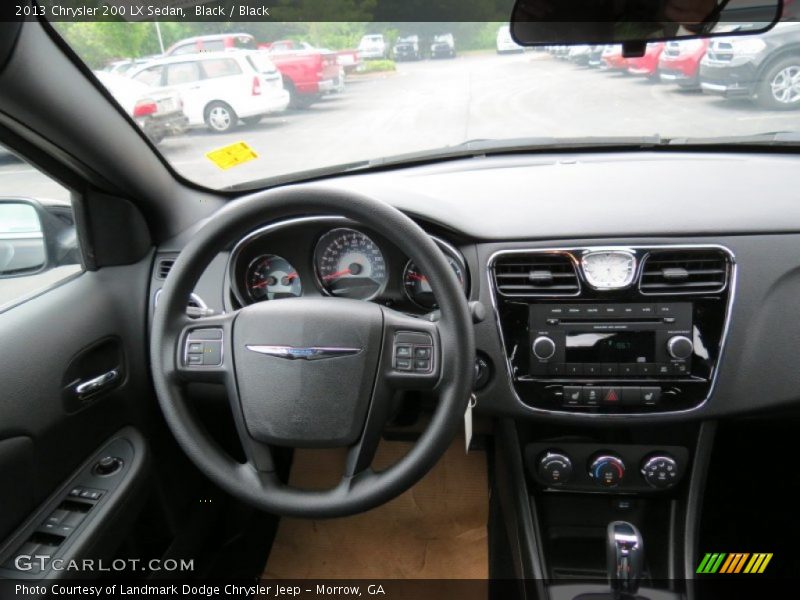 Black / Black 2013 Chrysler 200 LX Sedan