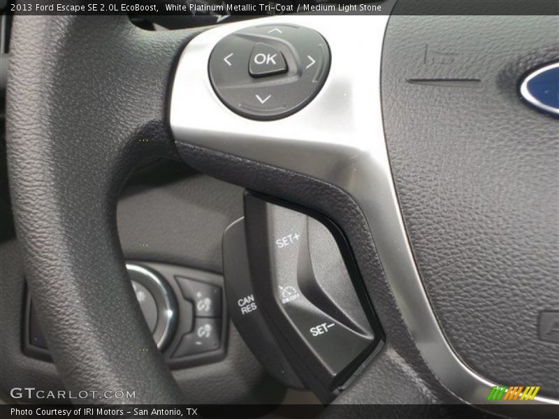 White Platinum Metallic Tri-Coat / Medium Light Stone 2013 Ford Escape SE 2.0L EcoBoost