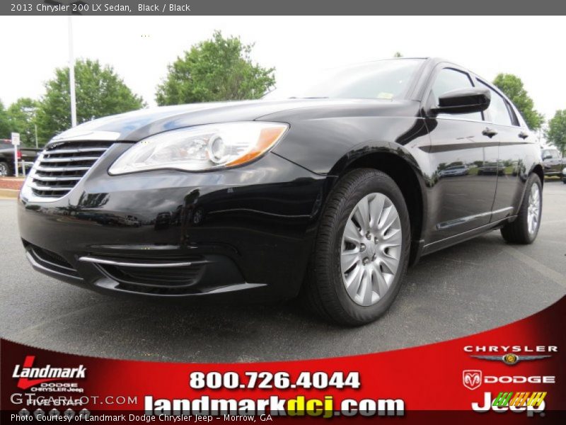 Black / Black 2013 Chrysler 200 LX Sedan