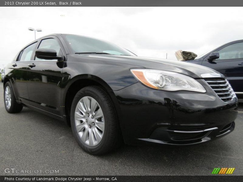 Black / Black 2013 Chrysler 200 LX Sedan