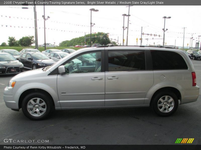 Bright Silver Metallic / Medium Slate Gray/Light Shale 2008 Chrysler Town & Country Touring Signature Series