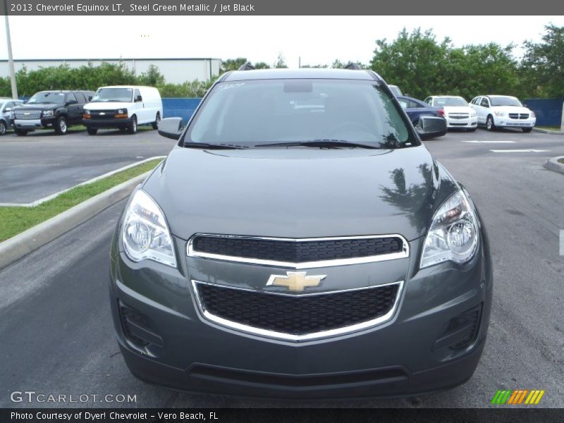 Steel Green Metallic / Jet Black 2013 Chevrolet Equinox LT