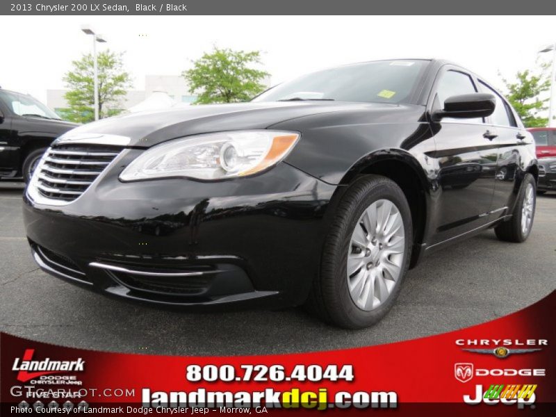 Black / Black 2013 Chrysler 200 LX Sedan