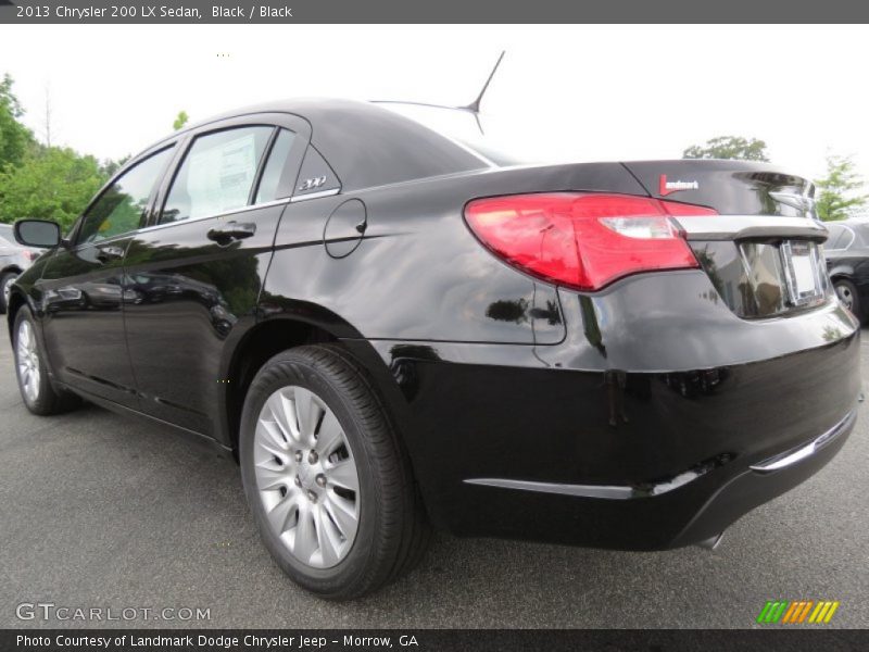 Black / Black 2013 Chrysler 200 LX Sedan