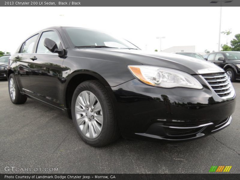 Black / Black 2013 Chrysler 200 LX Sedan