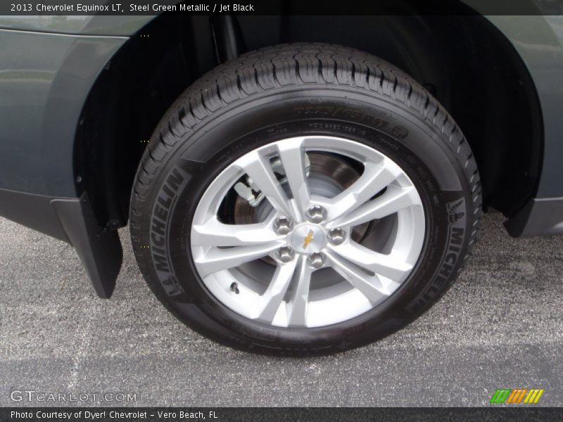Steel Green Metallic / Jet Black 2013 Chevrolet Equinox LT