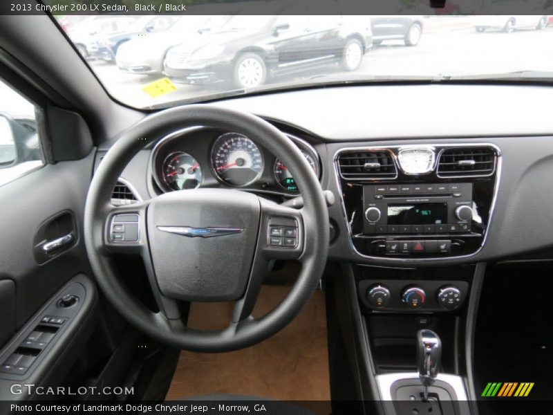 Black / Black 2013 Chrysler 200 LX Sedan