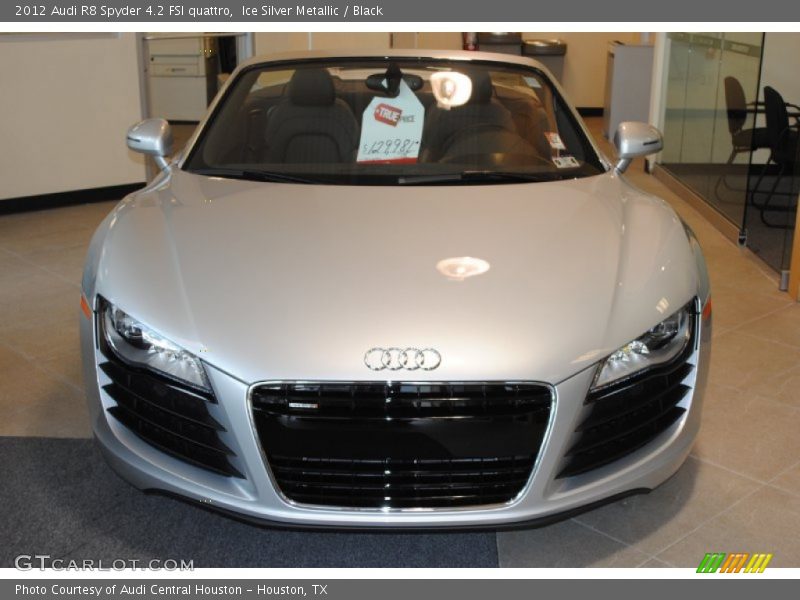 Ice Silver Metallic / Black 2012 Audi R8 Spyder 4.2 FSI quattro