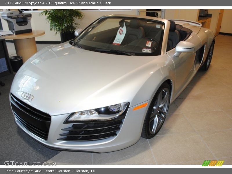 Ice Silver Metallic / Black 2012 Audi R8 Spyder 4.2 FSI quattro