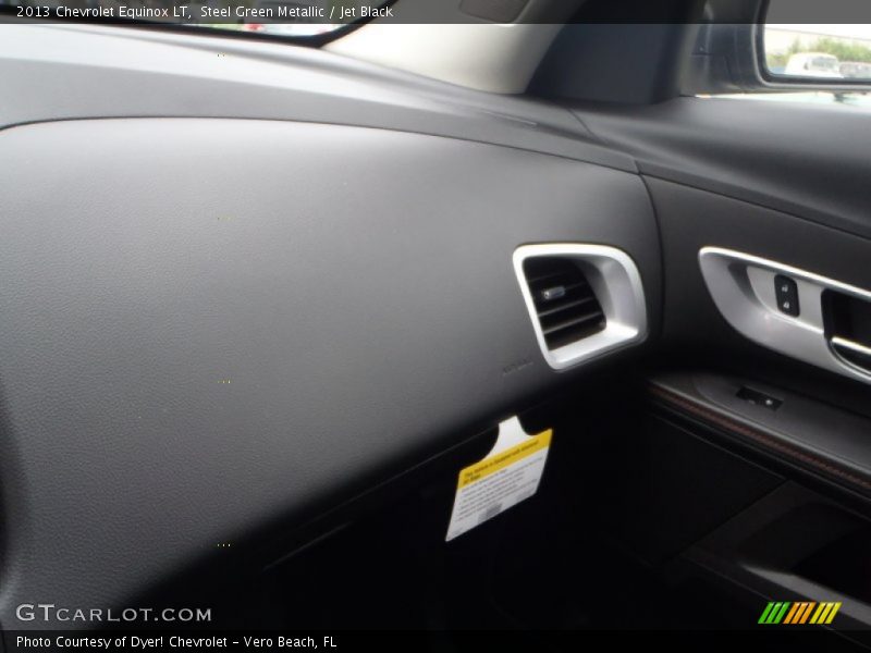 Steel Green Metallic / Jet Black 2013 Chevrolet Equinox LT