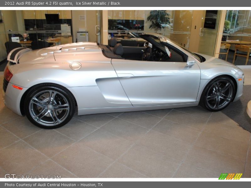 Ice Silver Metallic / Black 2012 Audi R8 Spyder 4.2 FSI quattro