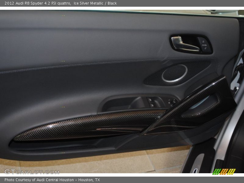 Ice Silver Metallic / Black 2012 Audi R8 Spyder 4.2 FSI quattro
