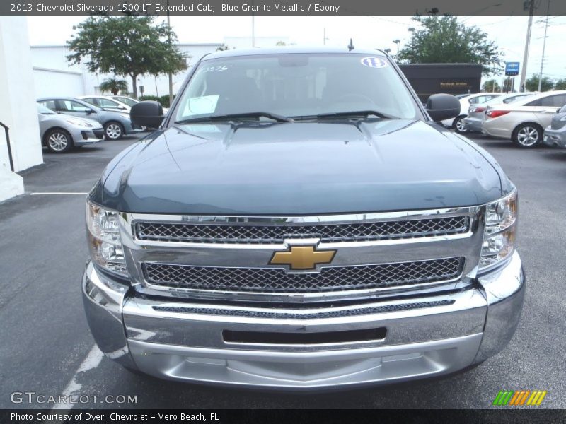 Blue Granite Metallic / Ebony 2013 Chevrolet Silverado 1500 LT Extended Cab