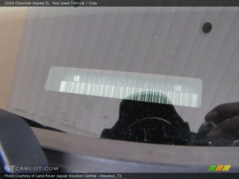 Red Jewel Tintcoat / Gray 2009 Chevrolet Impala SS
