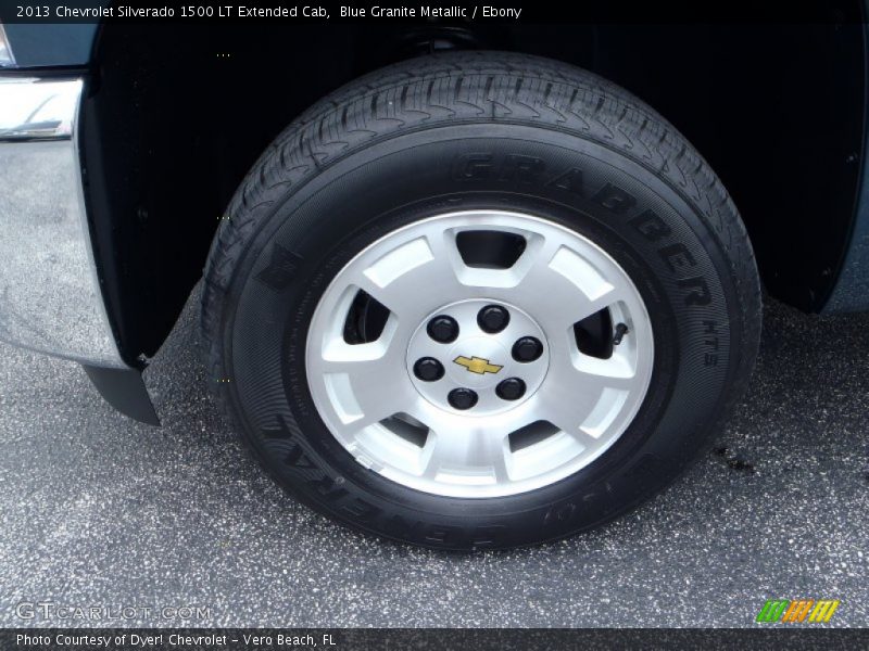Blue Granite Metallic / Ebony 2013 Chevrolet Silverado 1500 LT Extended Cab