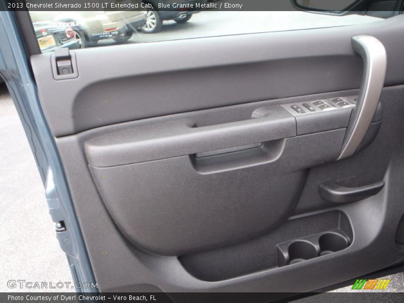 Blue Granite Metallic / Ebony 2013 Chevrolet Silverado 1500 LT Extended Cab