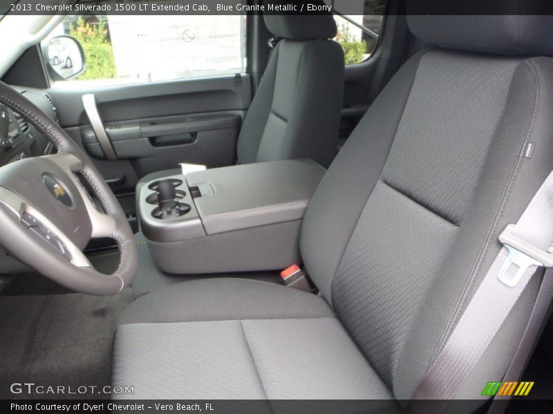 Blue Granite Metallic / Ebony 2013 Chevrolet Silverado 1500 LT Extended Cab