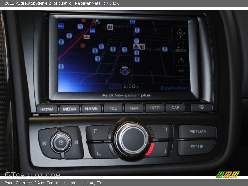 Ice Silver Metallic / Black 2012 Audi R8 Spyder 4.2 FSI quattro