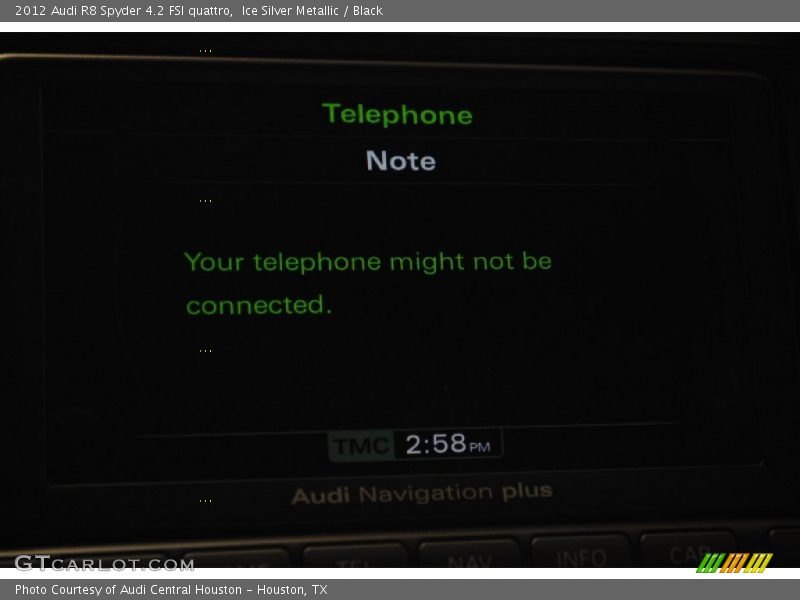 Ice Silver Metallic / Black 2012 Audi R8 Spyder 4.2 FSI quattro