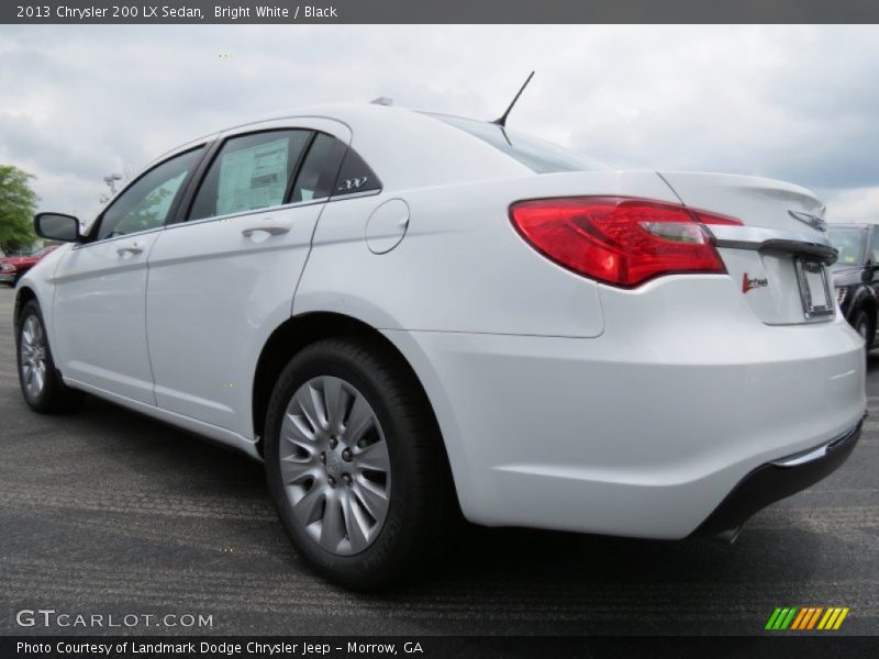 Bright White / Black 2013 Chrysler 200 LX Sedan