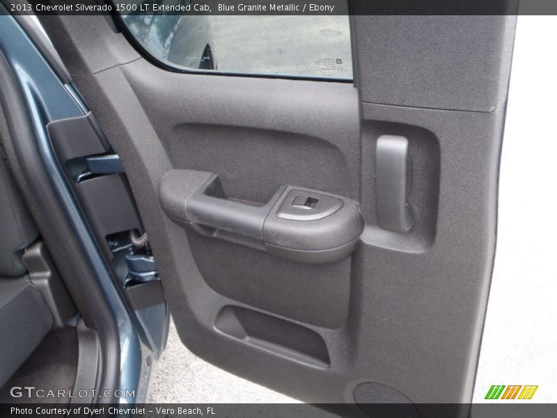 Blue Granite Metallic / Ebony 2013 Chevrolet Silverado 1500 LT Extended Cab